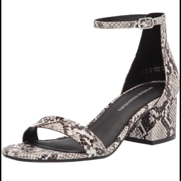 Faux Snake Skin Heeled Sandal- Size 6.5 - Picture 2 of 3